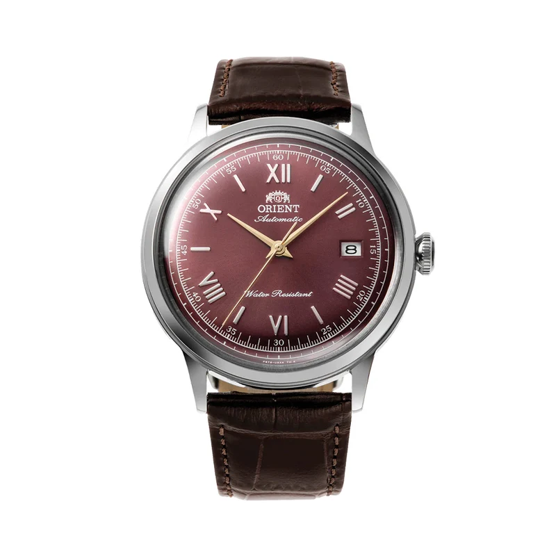 Bambino Version 2 40.5mm - Red on Leather Strap