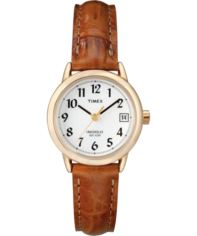 Easy Reader® 25mm Leather Strap Watch