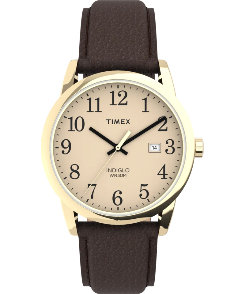 Easy Reader 38mm Leather Strap Watch