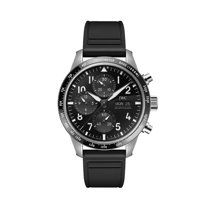 Pilot’s Watch Performance Chronograph AMG Titanium Case 41mm - Black on Rubber Strap