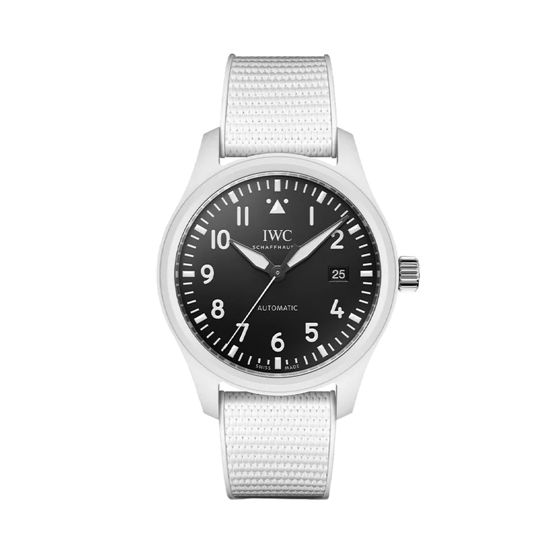 Pilot's Watch Automatic TOP GUN Lake Tahoe Ceramic Case 41mm - Black on Rubber Strap