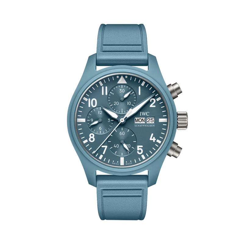 Pilot’s Watch Chronograph TOP GUN Miramar Ceramic Case 41mm - Blue on Rubber Strap