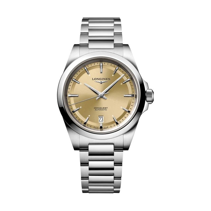Conquest 38mm - Champagne Gold on Bracelet