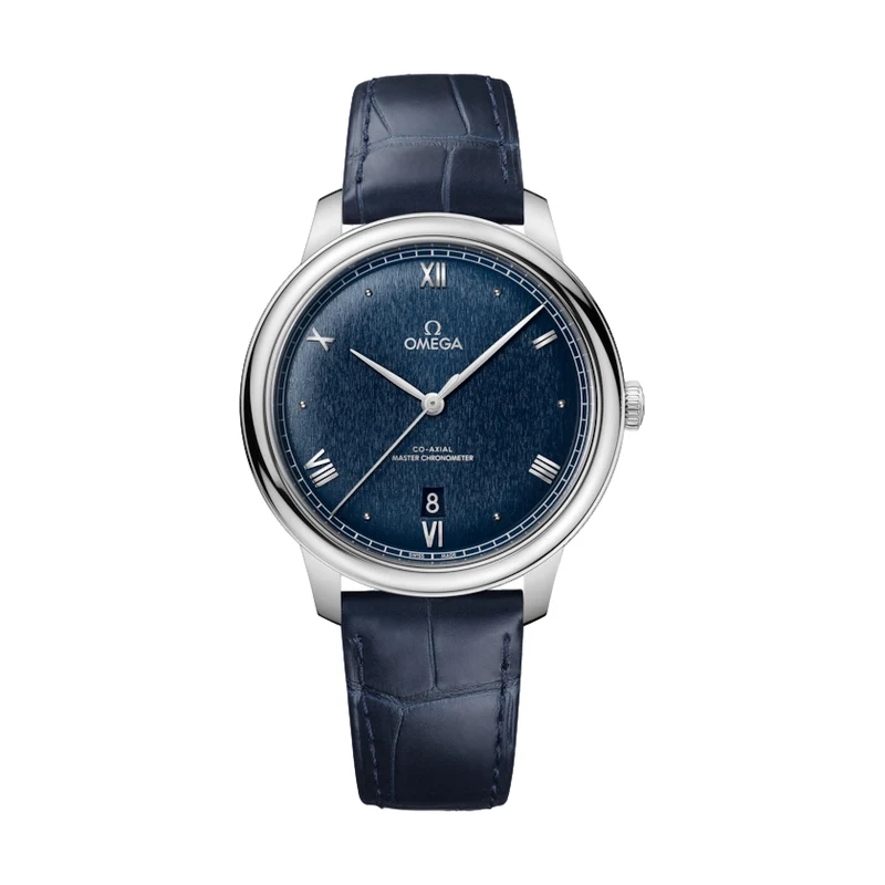 De Ville Prestige 40mm - Blue on Leather Strap