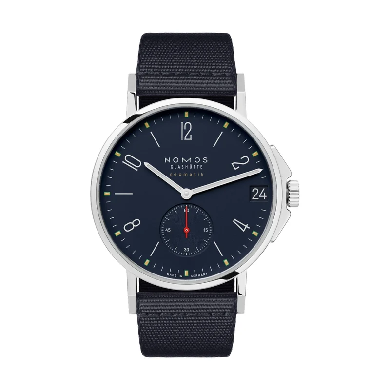 Ahoi Neomatik Date 38mm - Atlantic Blue on Textile Strap