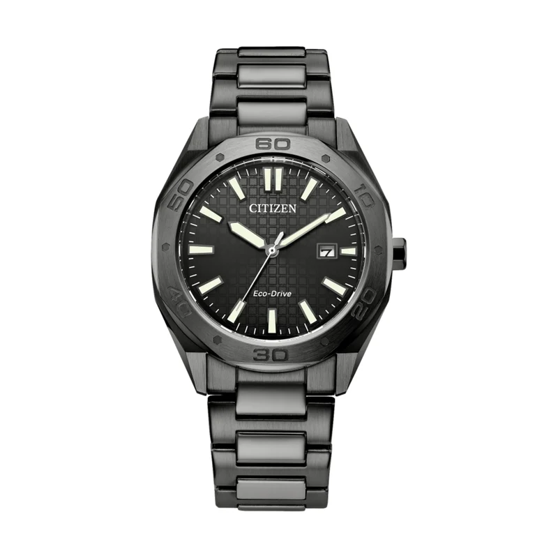 Odyn Black PVD 41mm - Grey on Bracelet