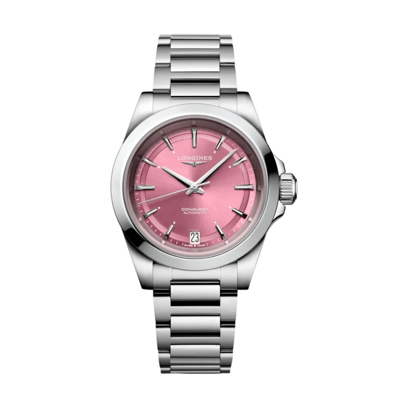 Conquest 34mm - Sunray Pink on Bracelet