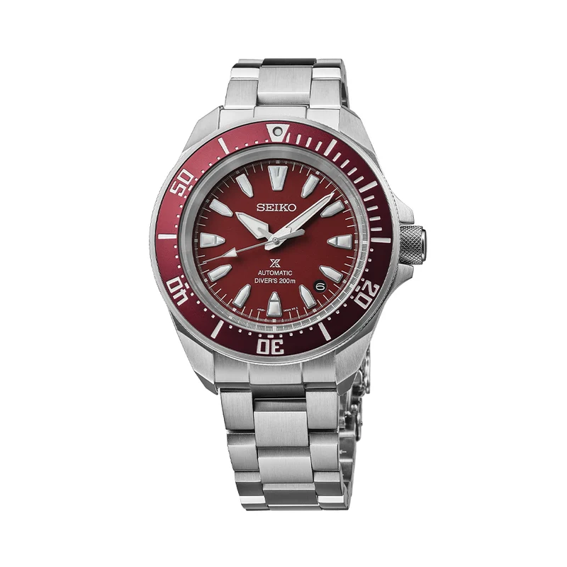 SRPL11 Prospex Samurai Diver 41.7mm - Red on Bracelet