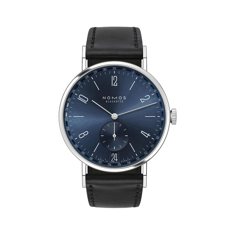 Tangente 2Date 37.5mm - Blue on Leather Strap