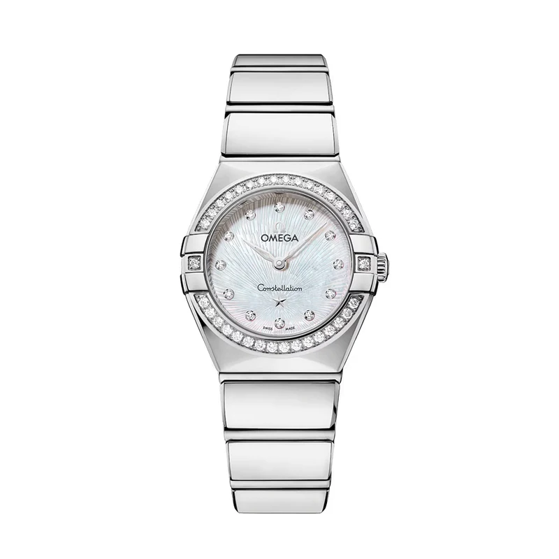 Constellation Diamonds Quartz 25mm - White, Mother-of-Pearl on Bracelet