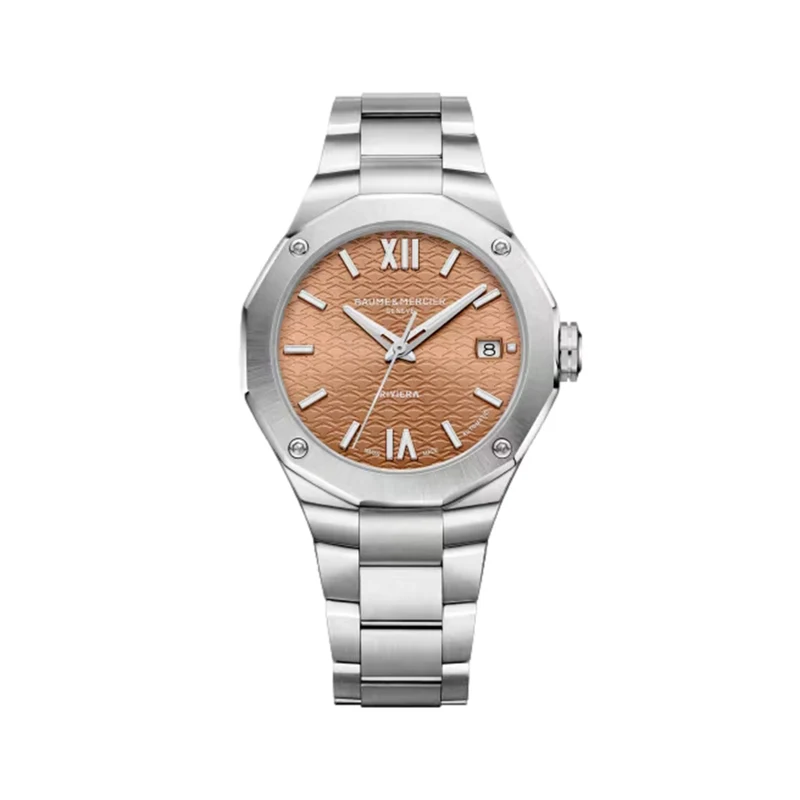 Riviera 10764 Automatic Date 36mm - Terracotta on Bracelet
