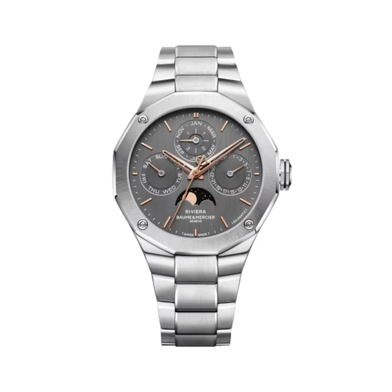 Riviera 10786 Perpetual Calendar Limited Edition Automatic 40mm - Grey on Bracelet