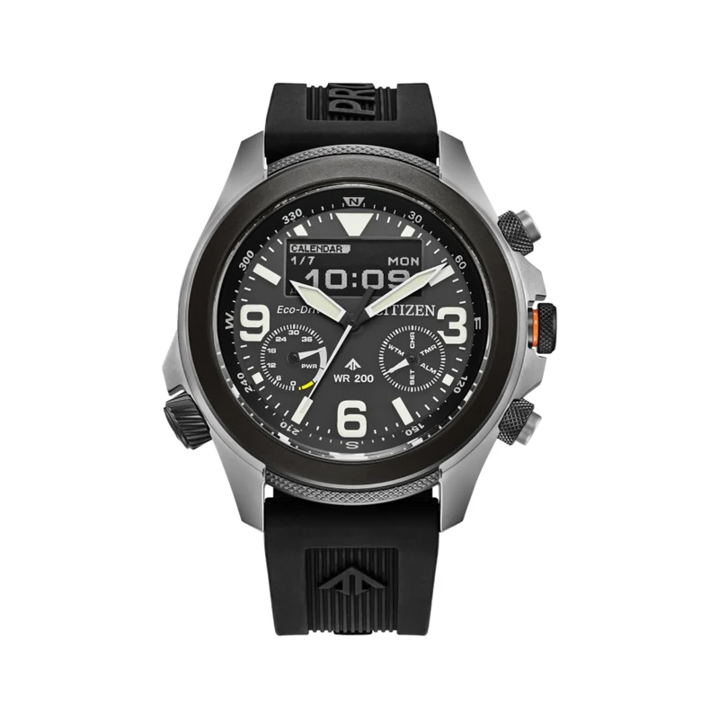 Promaster Land U822 Eco-Drive 43.9mm - Black on Rubber Strap
