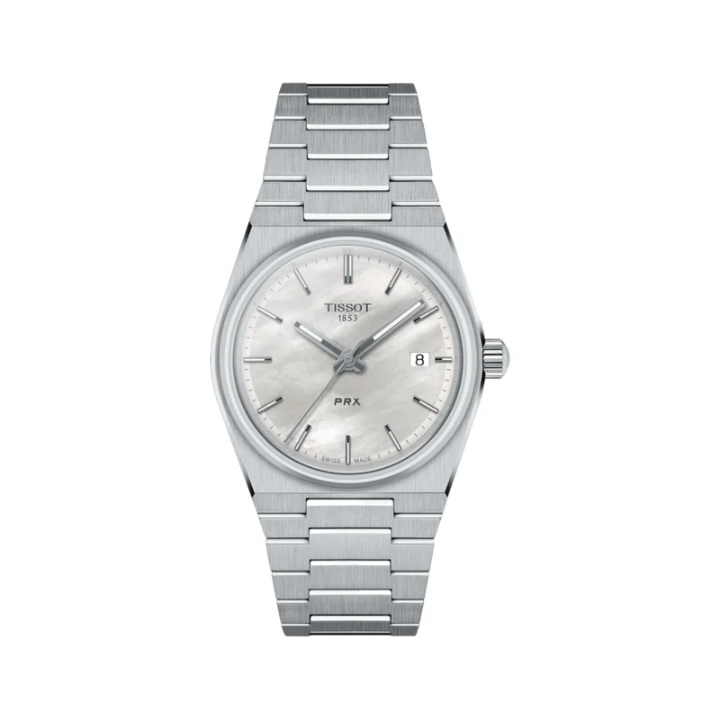 PRX Quartz 35mm - White, Mother-of-Pearl on Bracelet
