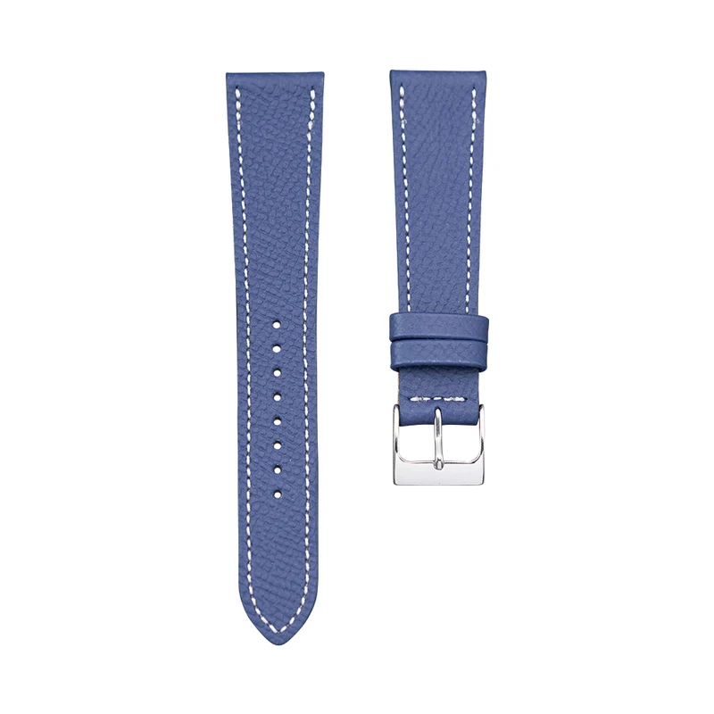 Navy Blue Textured Calf Leather Strap