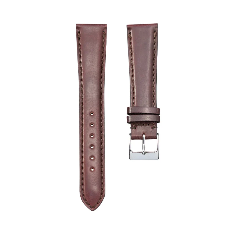 Dark Brown Shell Cordovan Leather Strap