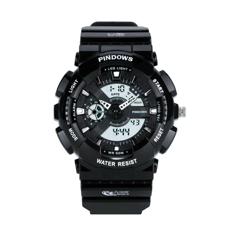 Chrono | Orologio Digitale Sportivo per Uomini resistente agli urti e impermeabile