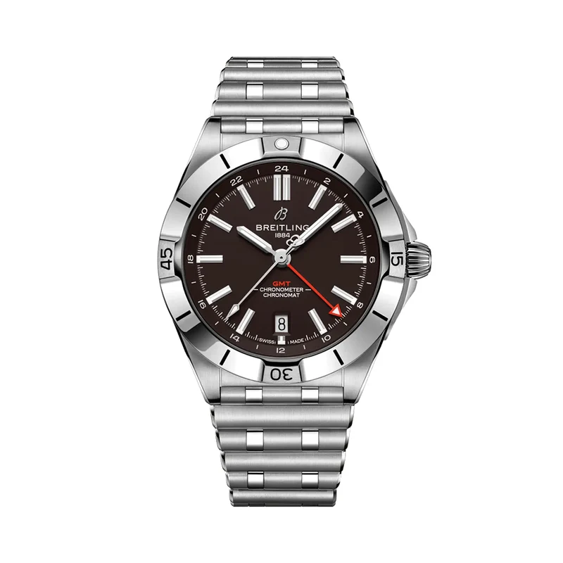 Chronomat GMT Browns Limited NFL Edition 40mm - Brown on Bracelet