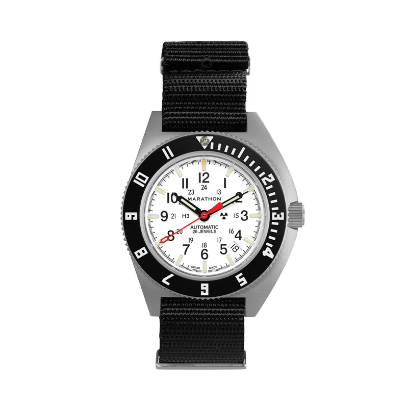 SSNAV-D Arctic Edition 41mm - White on Nylon Defense Standard Strap