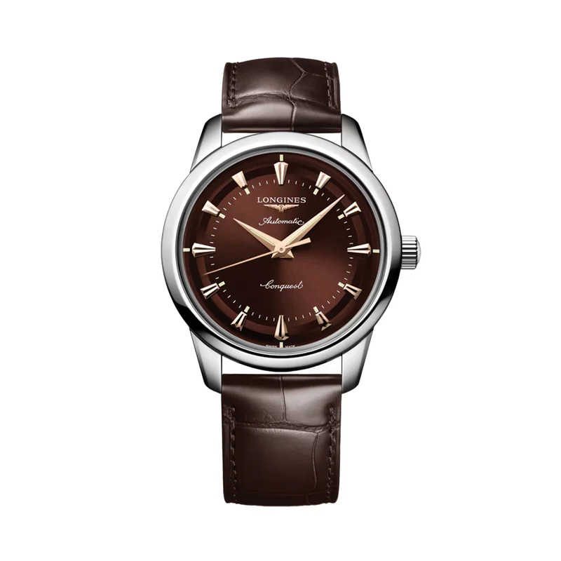 Conquest Heritage 40mm - Brown on Leather Strap