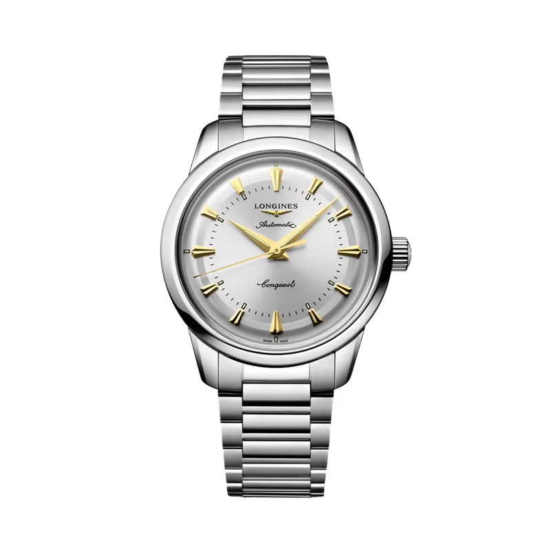 Conquest Heritage 38mm - Silver on Bracelet