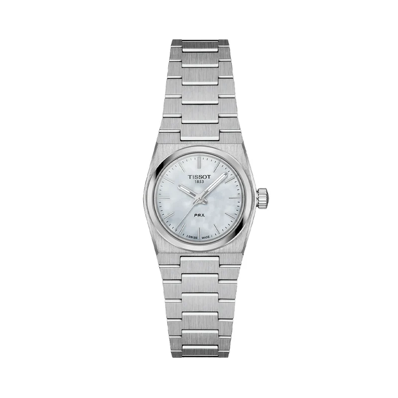 PRX Quartz 25mm - White, Mother-of-Pearl on Bracelet