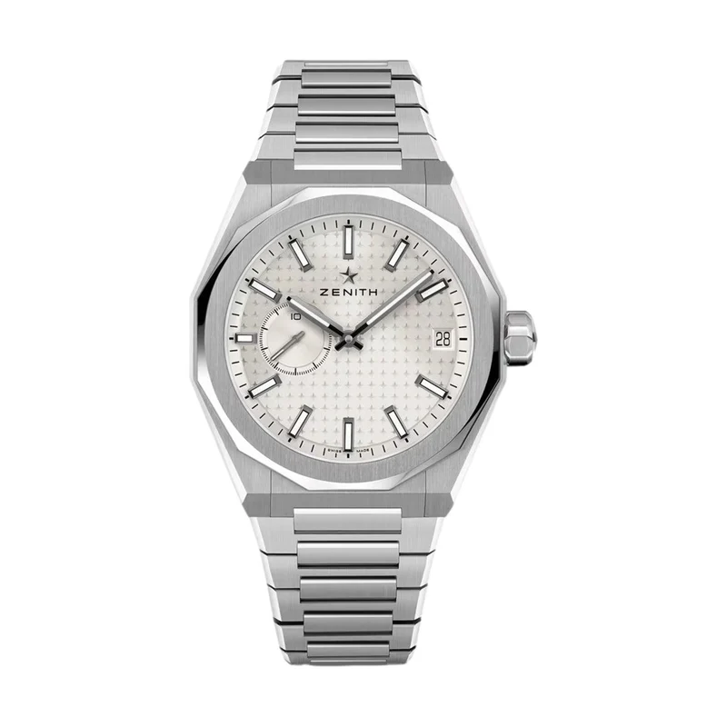 DEFY Skyline 41mm - Silver on Bracelet w/ Extra Rubber Strap