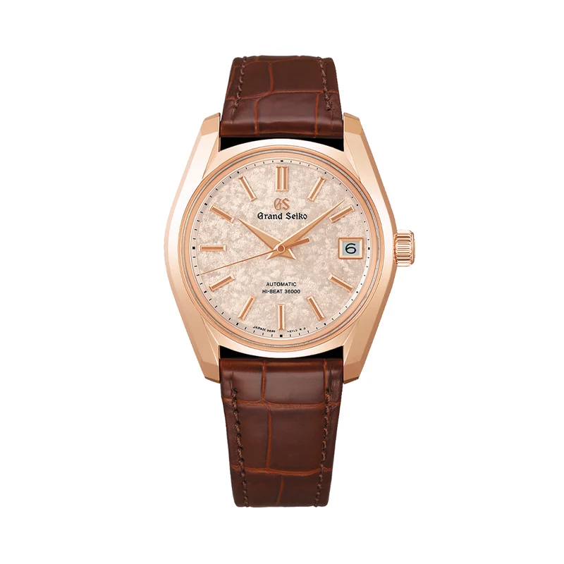 SBGH368 Heritage Hi-Beat 36000 18K Rose Gold 38mm - Pink on Leather Strap