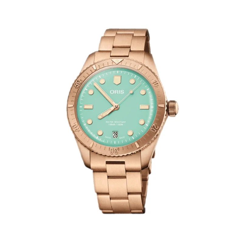 Divers Sixty‑Five 'Cotton Candy' 38mm - Green on Bracelet