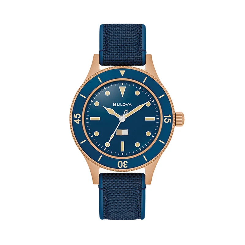 MIL-SHIPS Bronze Special Edition 41mm - Blue on Strap