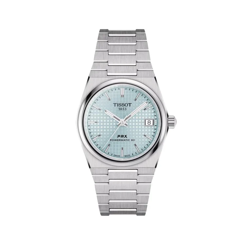 PRX "Glacier" Automatic Powermatic 80 35mm - Ice Blue on Bracelet