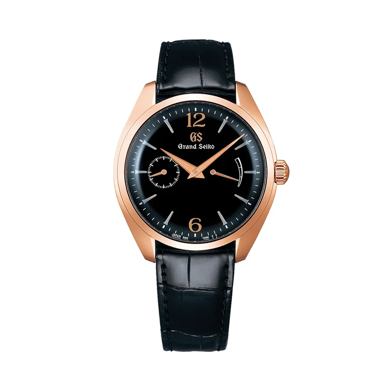 SBGK004 Elegance Manual 18K Rose Gold 39mm - Black on Leather Strap