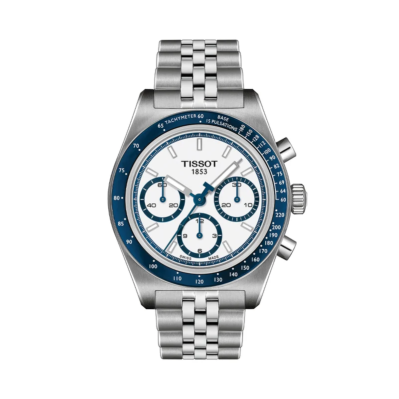 PR516 Automatic Valjoux Chronograph 41mm - White on Bracelet
