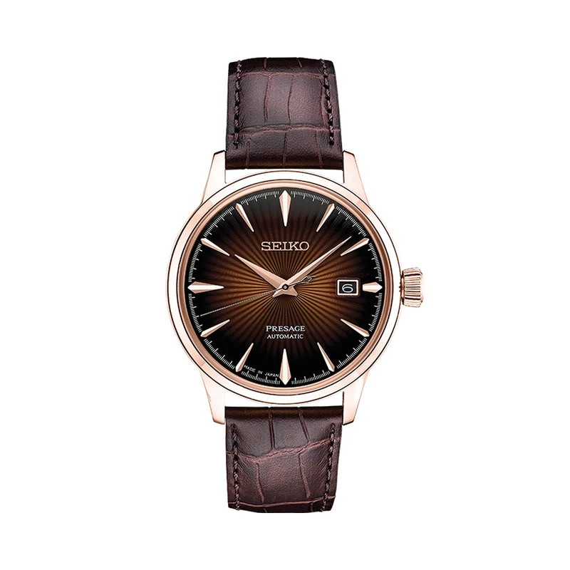 SRPB46 Presage Cocktail Time 40.5mm - Burgundy on Leather Strap