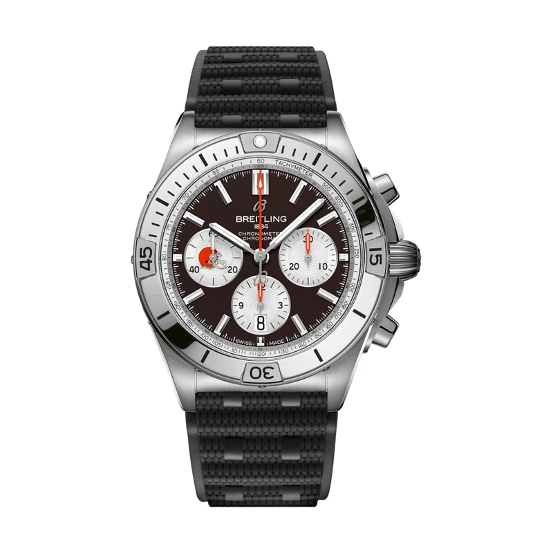 Chronomat B01 NFL Cleveland Browns Limited Edition 42mm - Brown on Rubber Strap