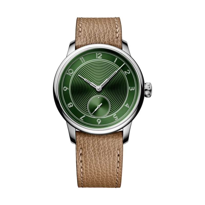 La Petite Seconde Metropolis Louis Erard x The Horophile 39mm - Green on Leather Strap