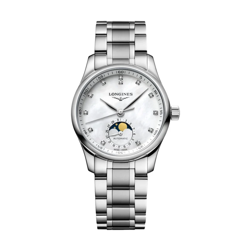 Master Collection Moonphase 34mm - White on Bracelet