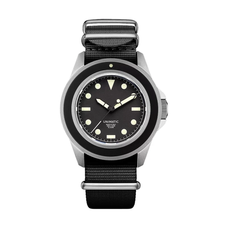 UC1 Modello Uno U1 Classic 40mm - Black on Fabric Strap