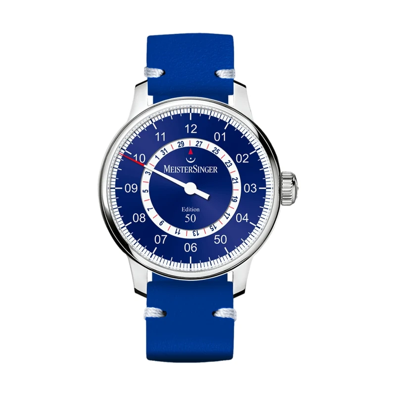 Limited Edition USA Perigraph 43mm - Blue-White-Red on Leather Strap