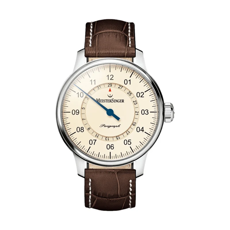Perigraph 43mm - Ivory on Leather Strap