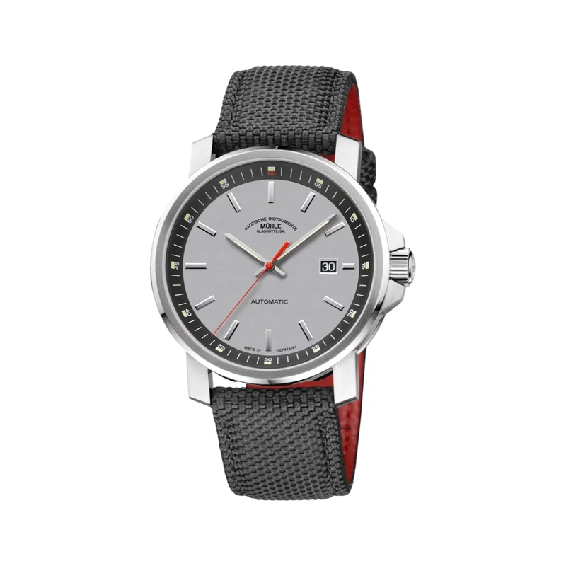 29er Big 42mm - Silver on Canvas Strap