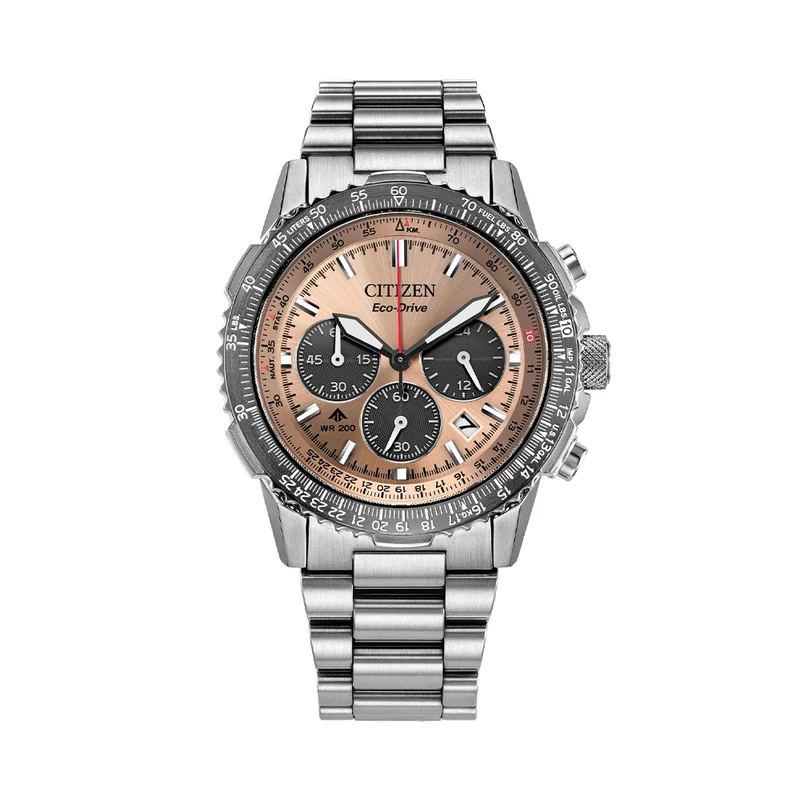 Promaster Navihawk Eco-Drive 40mm - Salmon on Bracelet