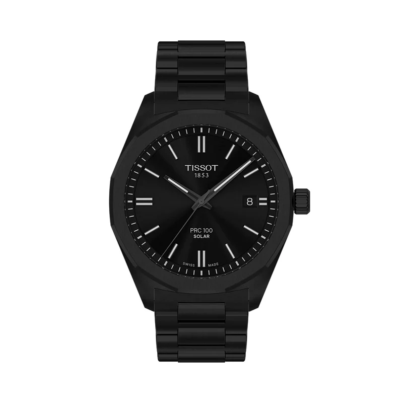 PRC 100 Solar Quartz 39mm - Black on Bracelet