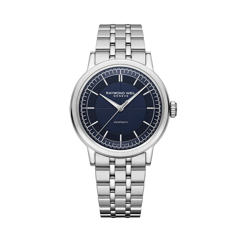 Millesime Men's Automatic Sector Dial 39.5mm - Blue on Bracelet