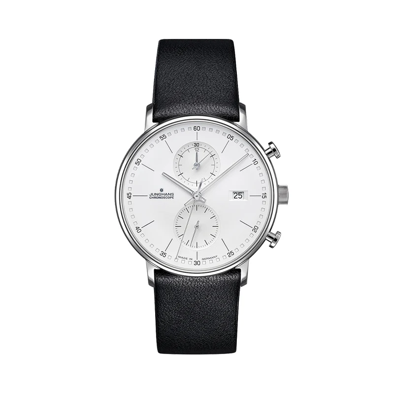 FORM C 40mm - White on Leather Strap