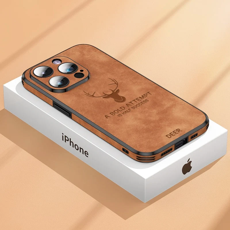 Custodia per iPhone in finta pelle – Cover sottile con protezione dagli urti e supporto MagSafe