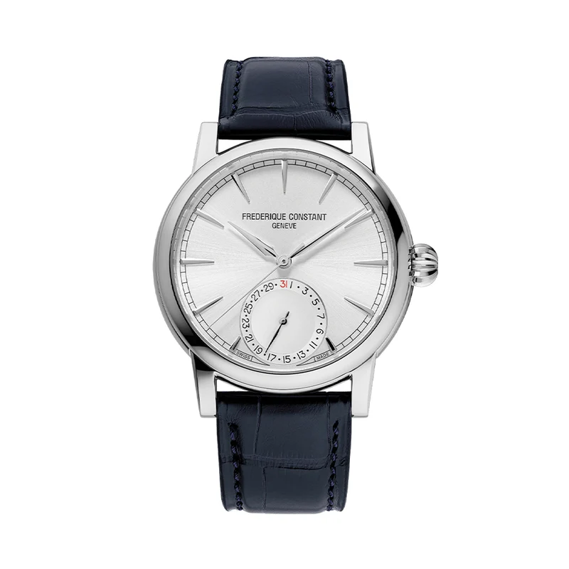 Manufacture Classic Date Automatic 40mm - Silver on Leather Strap