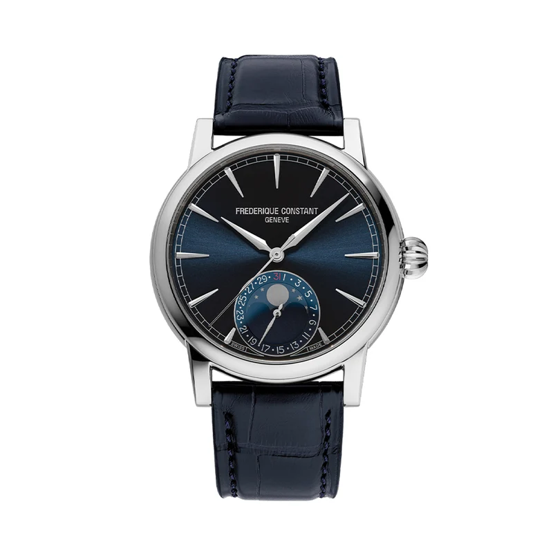 Manufacture Classic Moonphase Date Automatic 40mm - Blue on Leather Strap