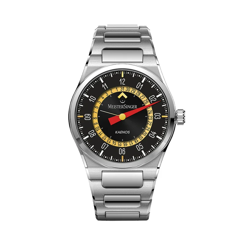 MeisterSinger X Alain Silberstein Limited Edition Kaenos Open Date 40mm - Black on Bracelet