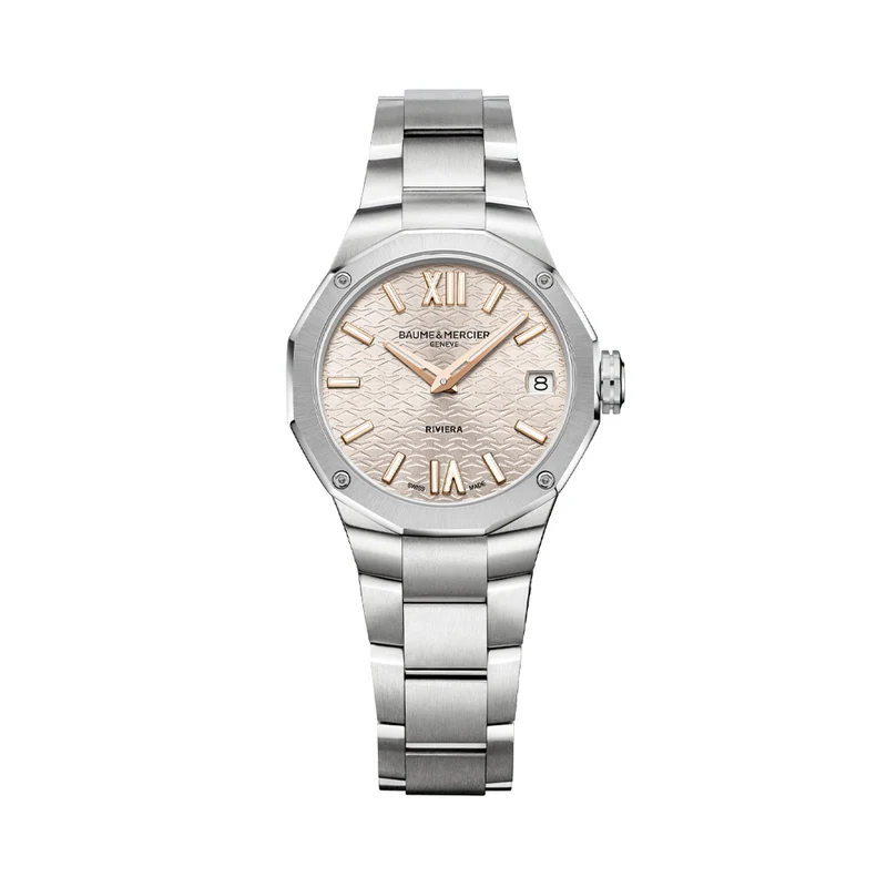 Riviera 10810 Quartz Date 33mm - Silver on Bracelet